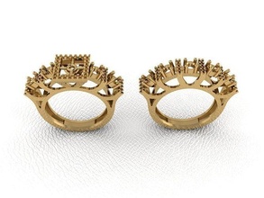 bague 97 or mode beauté diamant mariage bijou bijoux pendentif fiançailles platine imprimable engagement argent gemme fête 3d print model - Mito3D