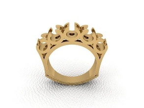 bague 98 or mode beauté diamant mariage bijou bijoux pendentif fiançailles platine imprimable engagement argent gemme fête 3d print model - Mito3D