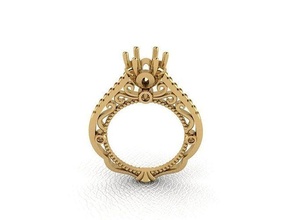 anillo 99 oro Moda belleza diamante Boda joya joyería colgante pendiente compromiso matrimonio platino imprimible plata celebracion 3d print model - Mito3D