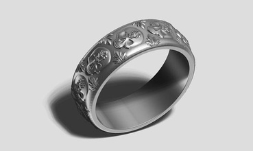 ring a06 3d print model snake jewelry jewellery fashion gold design wedding art silver printable white platinum brilliant unique rings beauty snakeskin ouroboros 3d print model - Mito3D