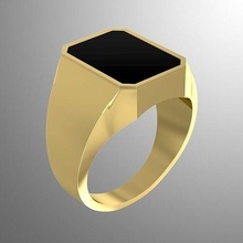 ring ak 8 gold jewelry luxury printable rings signet free gift model fashion man shining 3d print model - Mito3D
