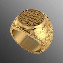 ring akr 22 schmuck wertvoll silber juwel frei signet modern ringe 3d print model - Mito3D