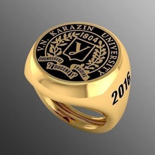 ring akr 23 gold jewelry printable free model 3d rings signet 3d print model - Mito3D