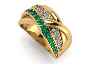 squillare akr 32 gioielleria prezioso gemma stampabile argento gioiello brillante diamante moda zaffiro rubino diamant moderno solitario 3d anelli 3d print model - Mito3D