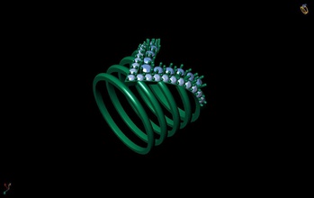 bague alliance bijoux les anneaux 3d de la mode imprimable 3d print model - Mito3D