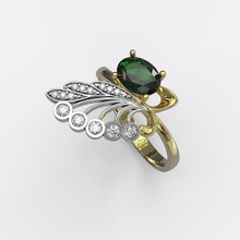 bague d'amphore bijoux or gem de l'anneau brillant shining imprimable précieux mode beauté luxe l'accessoire cadeau les anneaux 3d print model - Mito3D