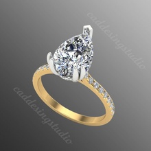 Ring ar5 Schmuck wertvoll Gold Juwel Silber druckbar brillant Diamant Hochzeit Mode Finger Sterling Saphir Ringe Rubin 3d print model - Mito3D