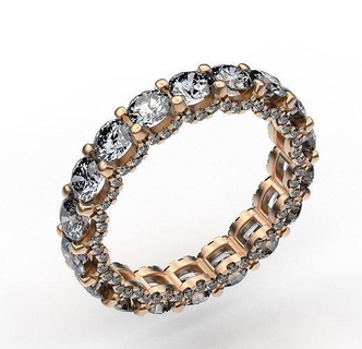 anel arqueado Casamento peso leve joias infinidade ouro prata estilo moda noivado diamante jóia imprimível esterlina joalheria argolas 3d print model - Mito3D