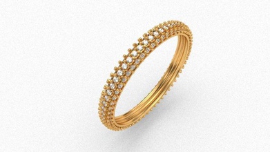 ring rund Edelstein 3 Runde Schmuck gold business Luxus Silber scheint Wachstum sterling Werbung bedruckbar ist Juwel engagement Diamant-ring vintag diamond cad Ringe 3d print model - Mito3D