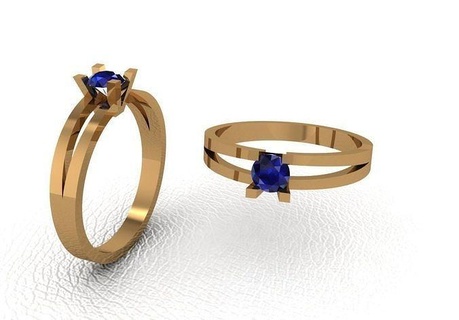 ring b571 rings diamond gold solitaire silver pendant pendants jewelry engagement necklace bracelets 3d print model - Mito3D