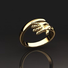 anillo de bebé con las manos 008 la joyería oro plata joya moda gem diamante boda el collar los anillos 3d print model - Mito3D