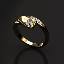 ring baby leg jewelry babyleg jewel gem rings 3d print model - Mito3D