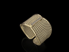 anneau de boules bijoux 3d stl imprimable obj l'anneau les anneaux balles or d'argent le platine la livre sterling gem pierres précieuses diamant élégant brillant bague en femmes 3d print model - Mito3D