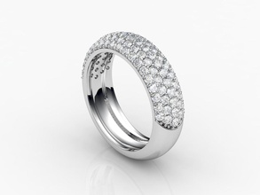 yüzük grubu pav elmaslar takı mücevher nişan düğün taş taşlar mücevherleri elmas altın giyim karakter insan yüzüğü 3d print model - Mito3D