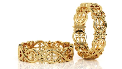 0036 ring band r ba takı parlak kolye ABD Kanada Avrupa nişan düğün 14k tasarım moda Gümüş altın mücevher yüzük eğrileri küpe yazdırılabilir 3d print model - Mito3D