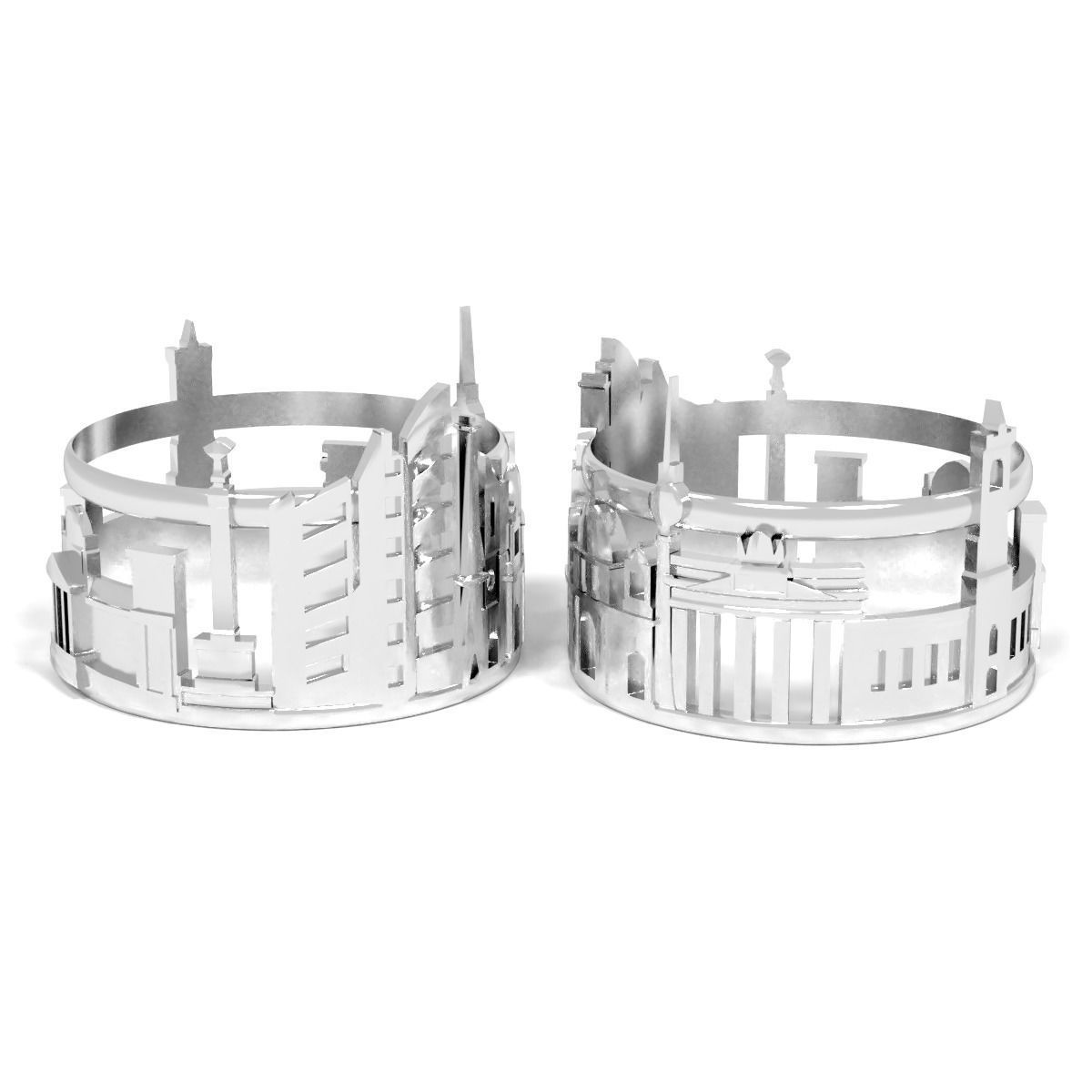 ring berlin jewelry cnc printable europe germany city town capital arc gates brandenburg buildings house arhcitecture rings 3D print model - Mito3D