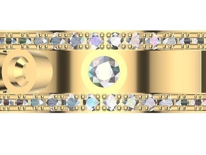 bague lunettes mouvement stl fichier vérifié bijoux imprimable bracelet diamant pendentif Collier 3d goujat prototype mode facette brillant côtes dent réglage élégant moderne anneaux 3d print model - Mito3D