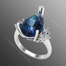 Ring bi100 Schmuck Gold Juwel Silber brillant Diamant Hochzeit Mode Finger Sterling Saphir Ringe Rubin Platin Engagement 3d print model - Mito3D