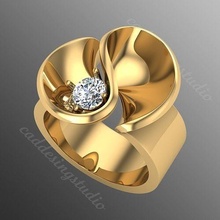 bague bi98 bijoux or gemme argent bijou brillant diamant mariage mode doigt sterling saphir anneaux rubis platine engagement 3d print model - Mito3D