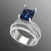 anel bi99 joalheria ouro gema prata jóia brilhante diamante casamento moda dedo esterlina safira diamantado argolas rubi platina noivado 3d print model - Mito3D