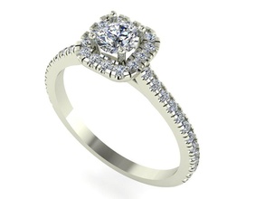 anillo de bi 16 la joyería precioso compromiso brillante oro joya imprimible plata diamante moda engagem el boda cad del los anillos 3d print model - Mito3D
