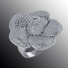 anillo de bi 1 la joyería brillante diamante los anillos jeweles diamantes joya 3d super moda plata lujo imprimible hermoso precioso 3d print model - Mito3D
