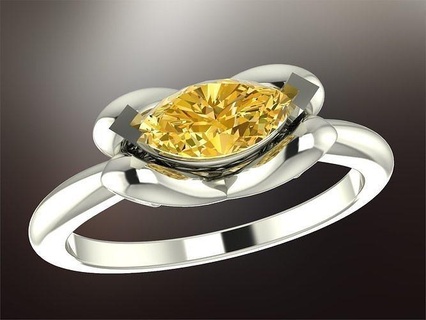 bague boutique marquis 1 bijoux platine précieux gemme luxe or brillant engagement mariage argent imprimable diamant sterling doigt mode anneaux 3d print model - Mito3D