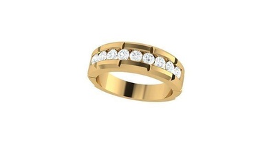 anillo ladrillo joyería joya diamante boda imprimible plata oro moda 3d canalla enganchar compromiso belleza vestir anillos 3d print model - Mito3D