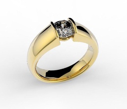 Ring Karat Schmuck Platin Engagement Luxus Hochzeit Silber Weiß brillant Juwel Saphir Gold Ehe Diamant einfach Ringe 3d print model - Mito3D