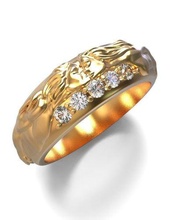 ring carera 3dworkshop gold engagement 3dmodel jewellery mermaid jewelry rings 3d print model - Mito3D