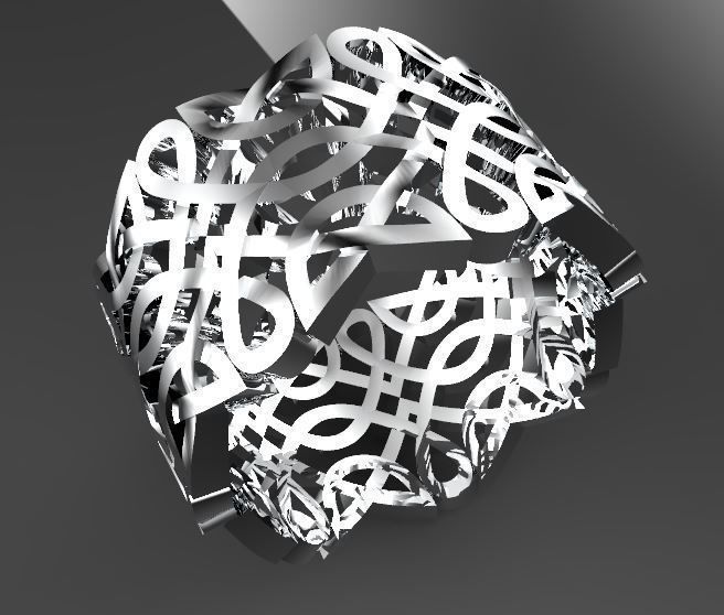 yüzük celtic süs takı tasarım kafes örgüsü Gümüş altın düğün yüzüğü viking symbolics sembol yazdırılabilir mücevher Daire stl 3D print model - Mito3D