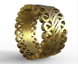 anel celta ornamentos de impressão 3d jóias o design celtic ornamento calado prata ouro casamento viking symbolics símbolo printable jóia círculo stl anéis 3d print model - Mito3D
