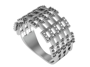 ring chain set jewelry 3djewelry beautiful brilliant cad diamond elegant engagement fashion gem gold jewelryprint jewelrywax precious printversion wedding casting rings 3d print model - Mito3D