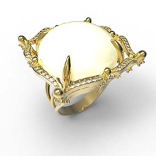 anillo clase delgado orgánico joya joyería anillos diseño diamante imprimible plata 3d print model - Mito3D