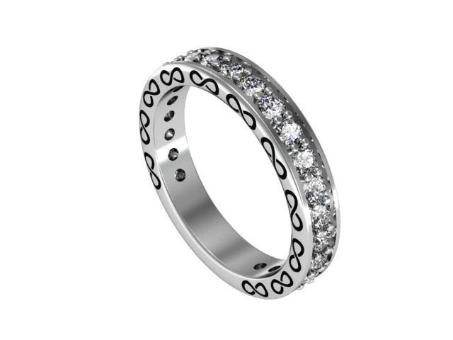 bague classique collection 3djewelry belle brillant goujat diamant élégant engagement mode gemme or platine bijoux cire précieux version d'impression argent mariage fonderie anneaux 3D print model - Mito3D