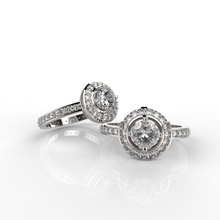 anillo clasico suave paquete 7 modelos joyería joya lujo accesorio anillos 3d impresión moda tiffany diamante oro 3d print model - Mito3D