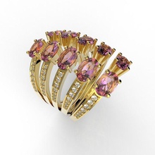 ring reinigen oval voll Juwel Schmuck Diamant-ring genial bedruckbar ist gold gold-ring Mode-Schönheit Ohrring diamond - Armband brillant Bekleidung Silber ruby diamant gem Ringe 3d print model - Mito3D