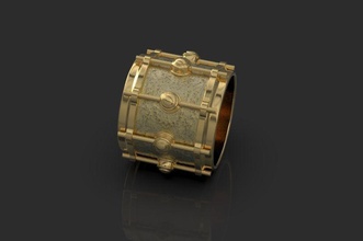 anillo de clips la joyería plata imprimible el platino retro gem brillante oro diamante moda y belleza sterling compromiso los hombres del anillos 3d print model - Mito3D