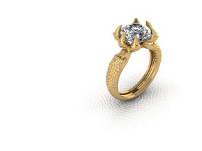 ring-Kupplungen Schmuck ring Kupplungen gold Silber gem diamond kostbar Hochzeit Oberfläche finger engagement Ringe 3d print model - Mito3D