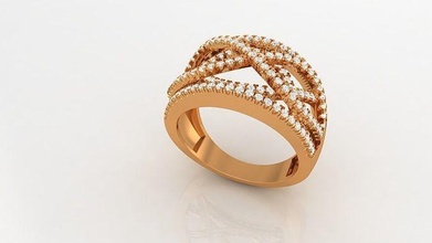anillo cóctel 3d impresión modelo joya diamante anillos solitario libra esterlina boda alto joyería oro plata brillante moda bar 3d print model - Mito3D