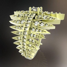 ring Kometen weich Schmuck 3d Ohrringe - Anhänger Nashorn diamond Modell drucken Silber gold Sammlung Ohrring Halsketten Juwelen Ringe 3d print model - Mito3D