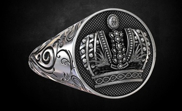 bague couronne schémas de nombreux size178 bijoux 3dprinted la conception mode or joyau d'impression printabl imprimable l'impression le prototypage l'anneau les anneaux d'argent 3d print model - Mito3D
