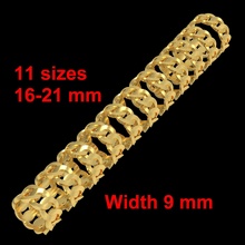 ring cuban link 11 sizes 16 - 21 mm design chain gold silver jewelry luxury printable 3d cnc modeling platinum business gem printer rings diamond 3d print model - Mito3D