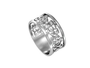 ring-cut-out-set Schmuck kaufen 3d Modell cad diamond elegant gem gold Platin jewelryprint jewelrywax printversion Silber set ring - Fräsen Geschenk cut aus Ringe 3d print model - Mito3D