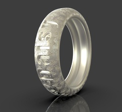ring daisy love you jewelry rings wedding band 3dprint printable 3dprintable engagement valentine jewellery jewel silver gold cute beautiful 3dartist stlfile zbrush 3d print model - Mito3D