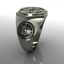 anillo de david la joyería oro mensring estrella los anillos 3d print model - Mito3D