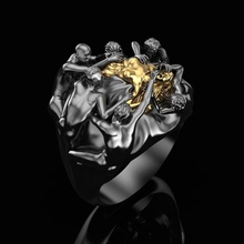 ring tod of göttin schmuck juwel mode gold sterling silber fantasie gotisch vintag horror grausamkeit druckbar ringe 3d print model - Mito3D