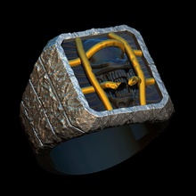 yüzük İblis Kurtuluş takı mücevher kuyumcu gem taş altın elmas bijouterie sterling Gümüş yazdırılabilir baskı cnc moda güzellik 3d print model - Mito3D