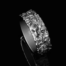 ring of dämonen schmuck druckbar cnc maschinen gold silber dämon satan luzifer grusel terror fantasie dekoration magie juwelier ringe 3d print model - Mito3D