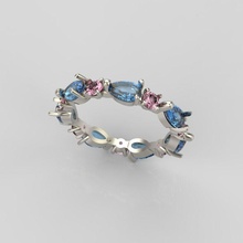 ring design gems jewelry brilliant diamond engagement gem gold jewel jewellery silver stone wedding rings 3d print model - Mito3D